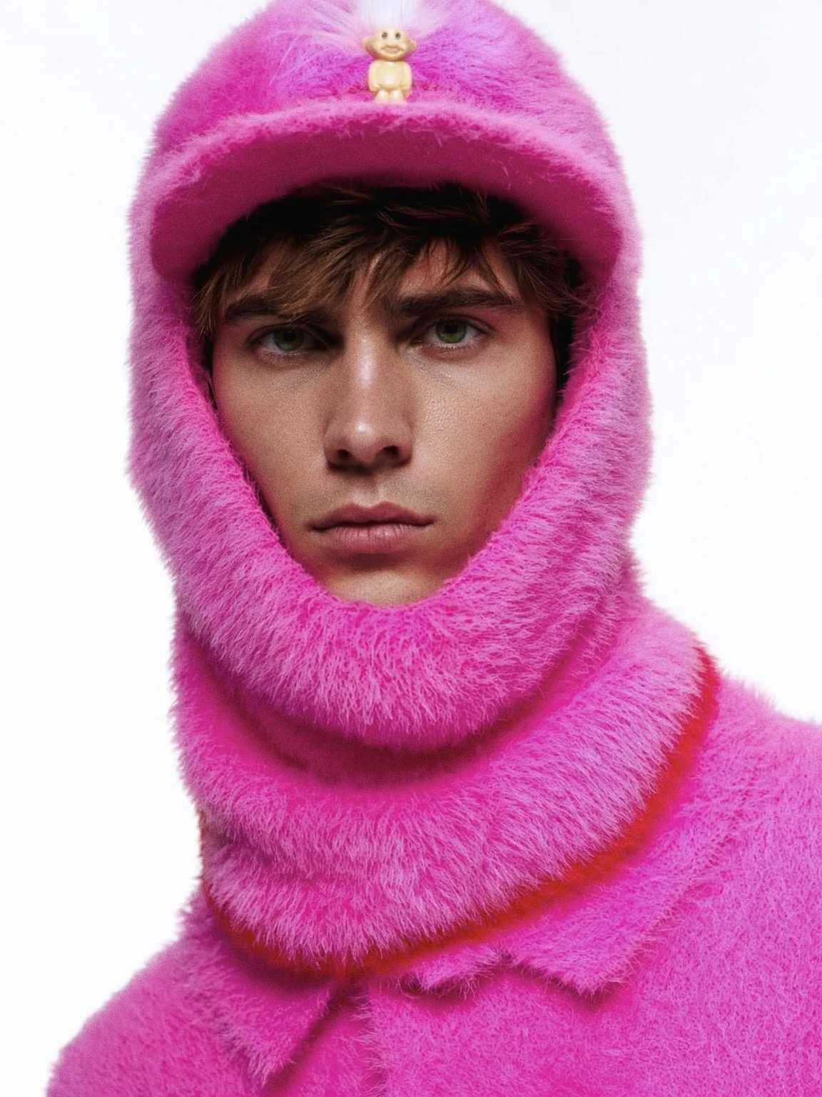 street-running paparazzi shot of Damon Cael with motion blur, rising pop artist Damon Cael.